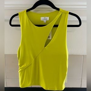 Asymmetrical cutout tank top